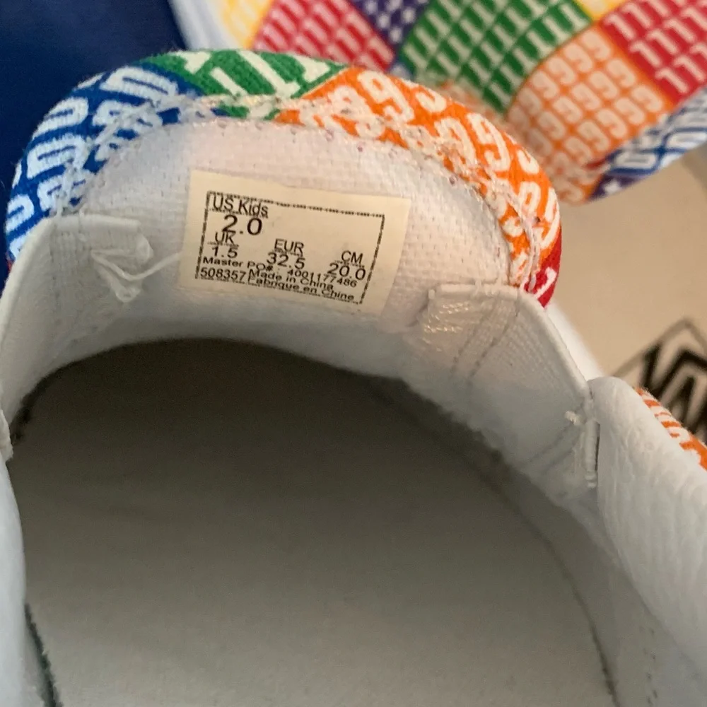Vans Unisex Rainbow Pride Classic Slip-On Sneakers - Picture 11 of 11